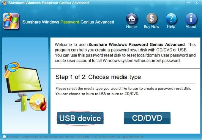 starten sie windows passwort genie