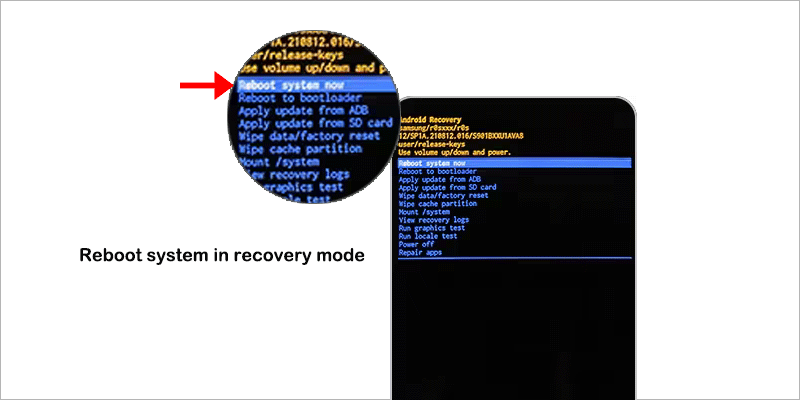 reboot system in recovery mode