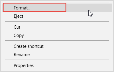 format usb from file explorer