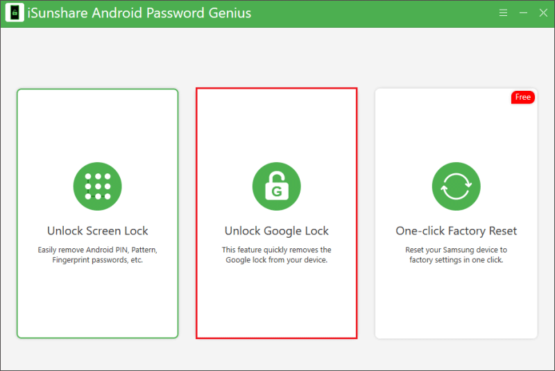 click on unlock google lock