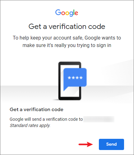 get a verification code