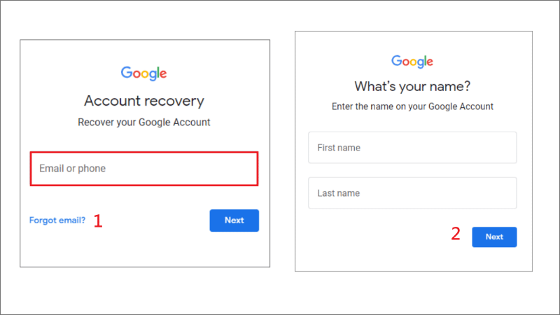 recover google account