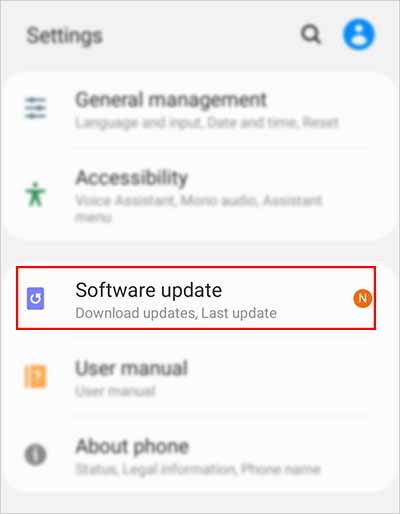 software update