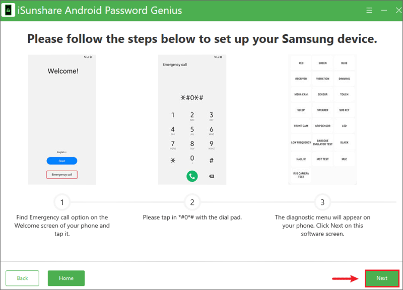 set up samsung device