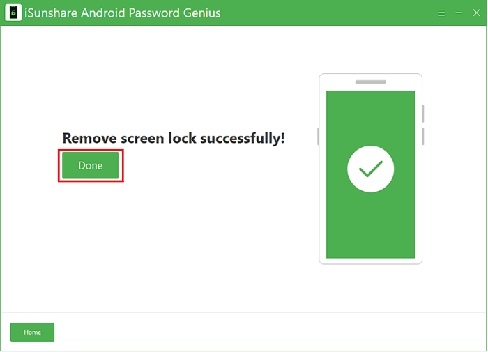 remove the screen lock
