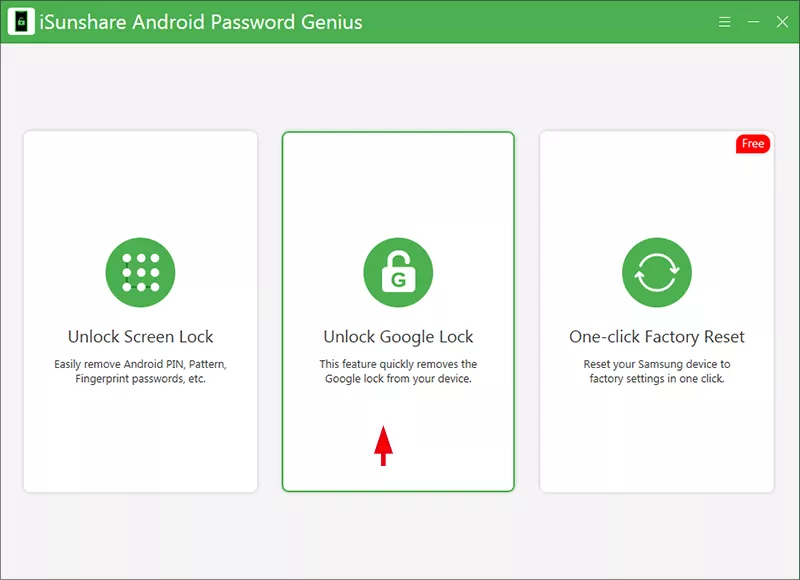 click Unlock Google Lock