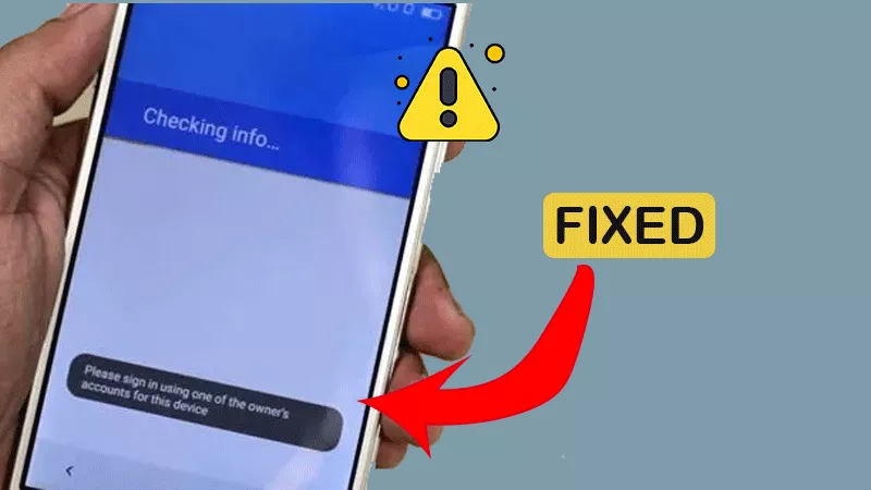 fixed--please sign in one of the owner's account for this device