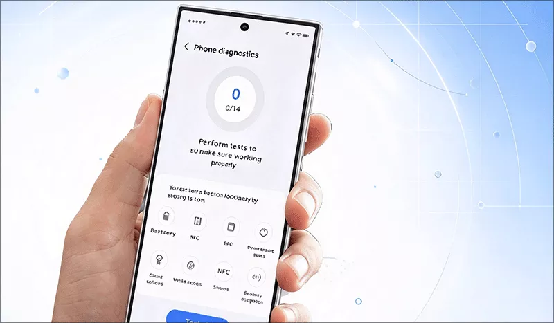 run Samsung phone diagnostics