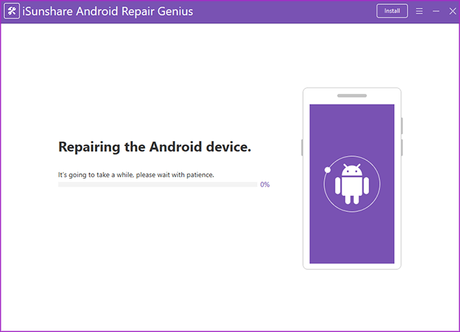 repairing the android device