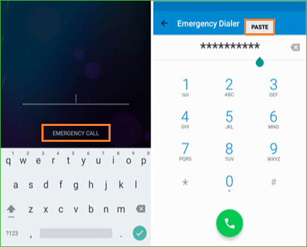how to bypass android lock screen using emergency call