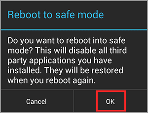 boot to safe mode