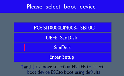 Acer boot menu