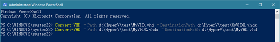 convert vhd powershell