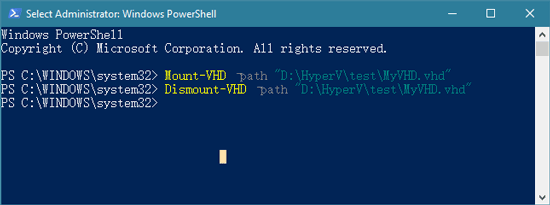 mount powershell