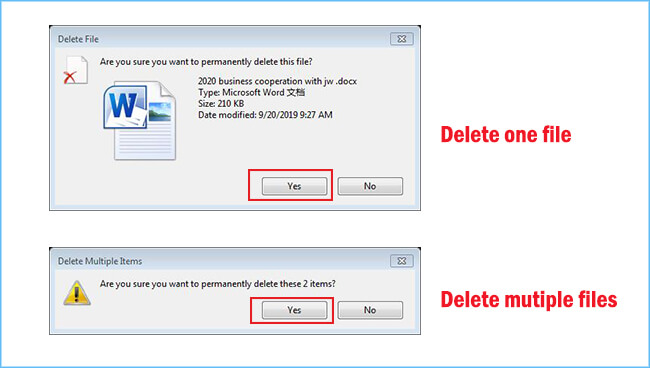 delete selected files from USB 