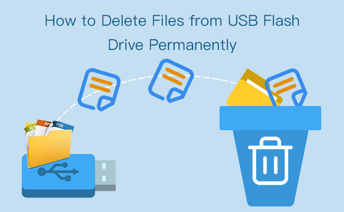 how to delete files on a flash drive
