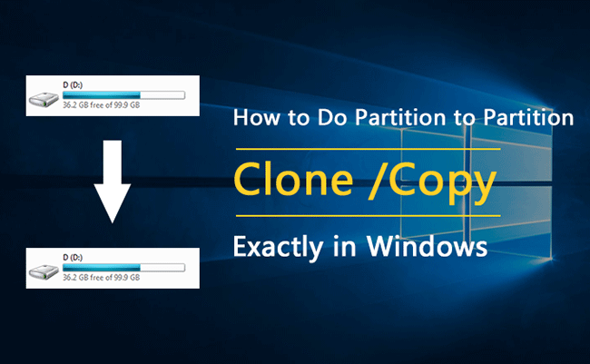 clone partition to partition