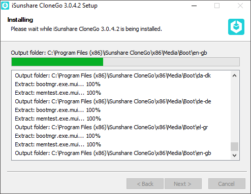 installing CloneGo