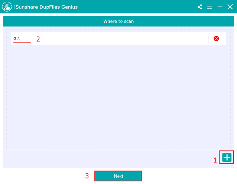 select your usb drive to scan