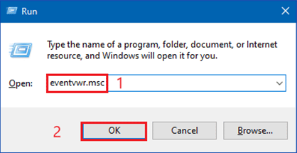 type eventvwr msc