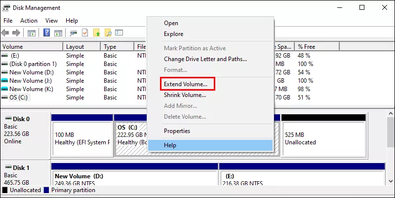 Extend C Drive Greyed Out Fixed