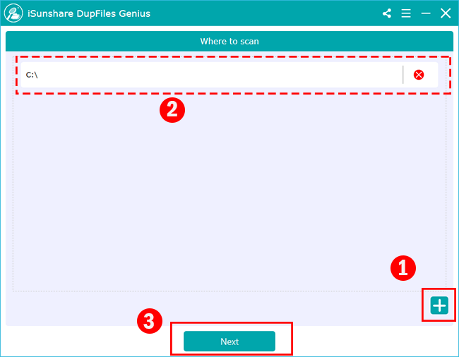 add C drive to scan