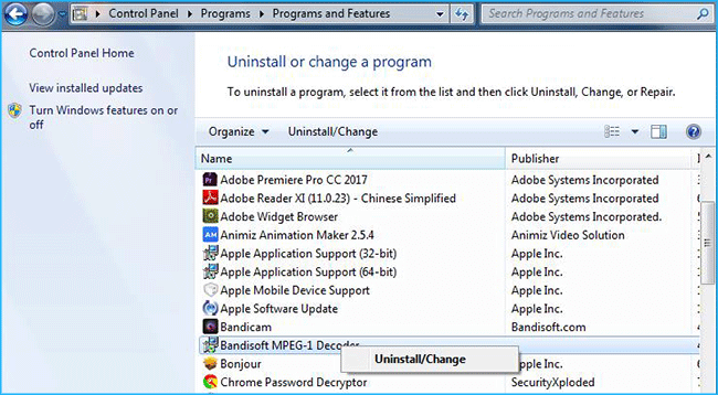  uninstall unneccssary program