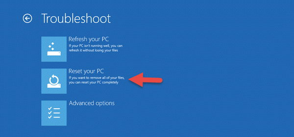 factroy reset your Dell pc