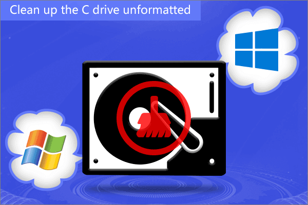 clean c drive without formatting
