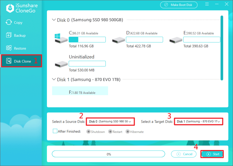 disk clone