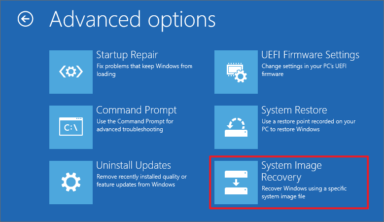 System Image Recovery