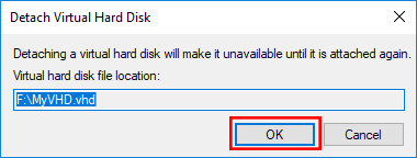 detach virtual hard disk