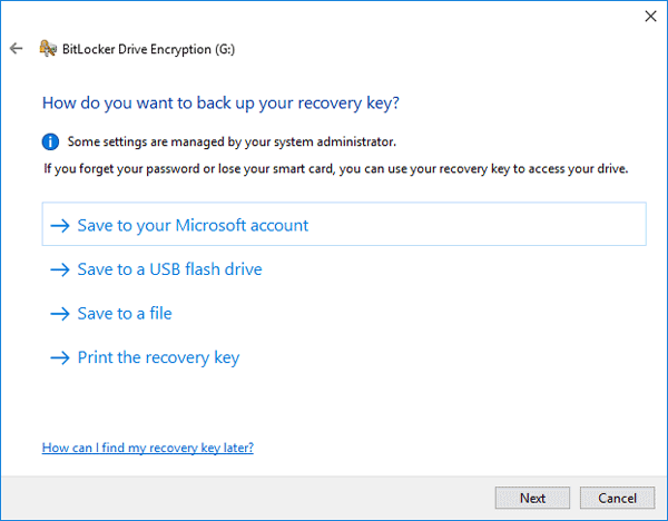 how do you backup recovery file