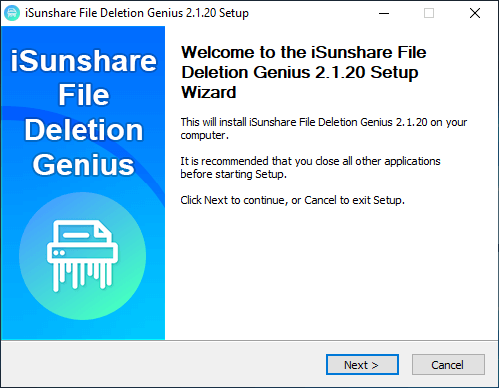 install iSunshare File Deletion Genius