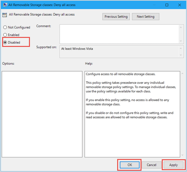 disable usb ports through group policy