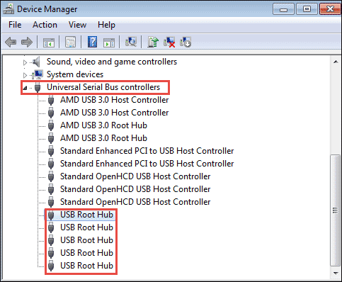 find universal bus controller