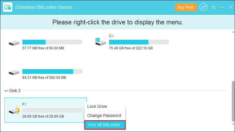 turn off usb drive bitlocker