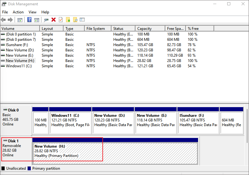 open disk management