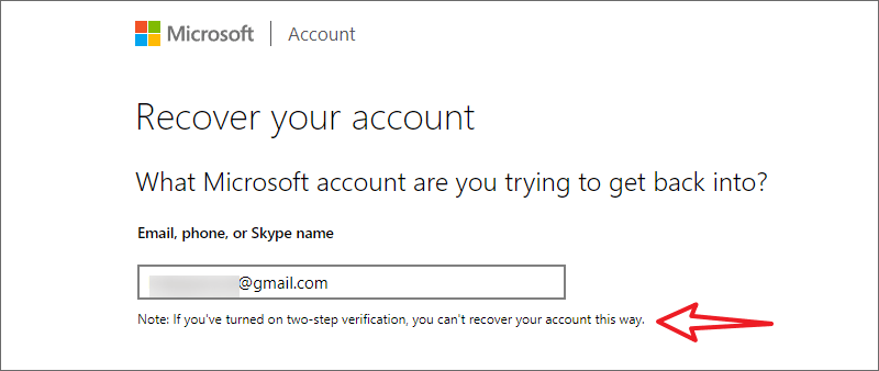 recover microsoft account