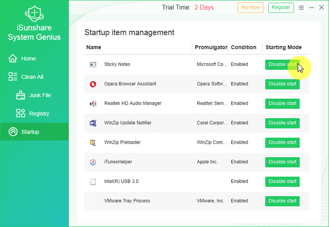 manage startup programs