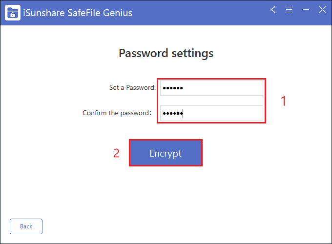 set at least 6 digit password