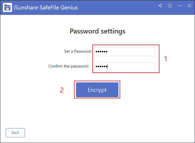 set password