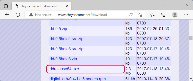download ddrelease64 exe