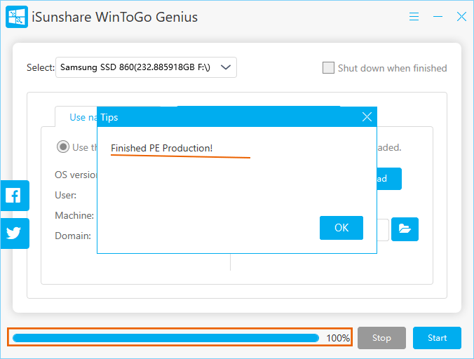 finish PE production via current system