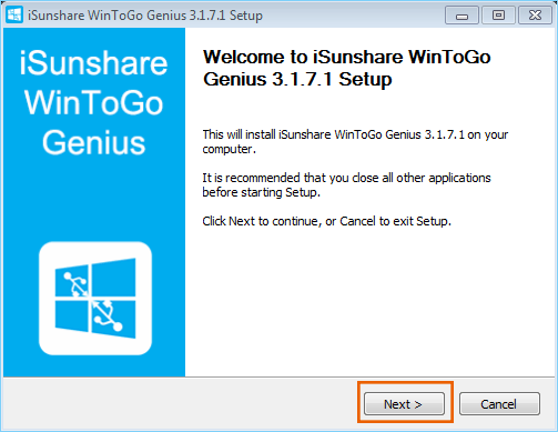 install WinToGo Genius