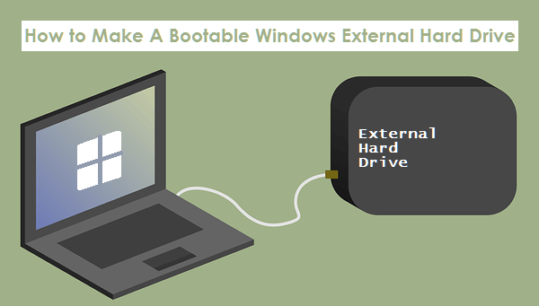 make a bootable Windows external hard drive