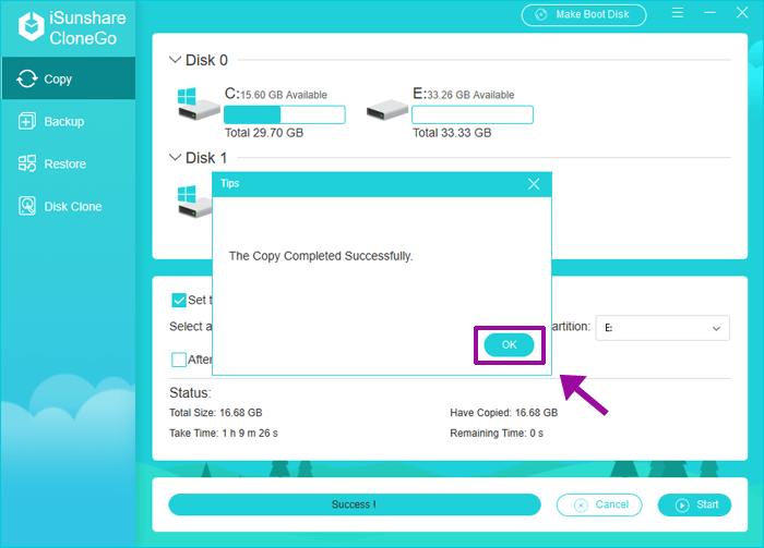 [OK]をクリックして確認します