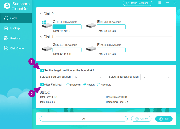 autres options