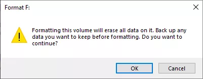 warning prompt