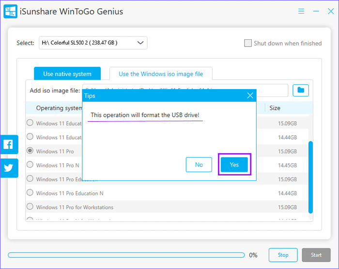 format USB prompt